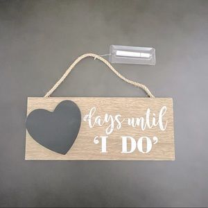 I Do Wedding Chalkboard Sign